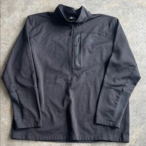 The North Face Men's Charcoal Quarter Zip Performance Fleece